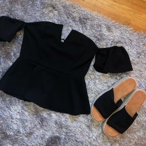 Fancy off the shoulder crop top!